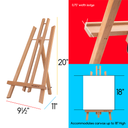 Easel, Large Studio A-Frame display