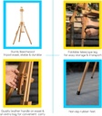 Easel, Tripod Field Painting Easel with Carrying Case