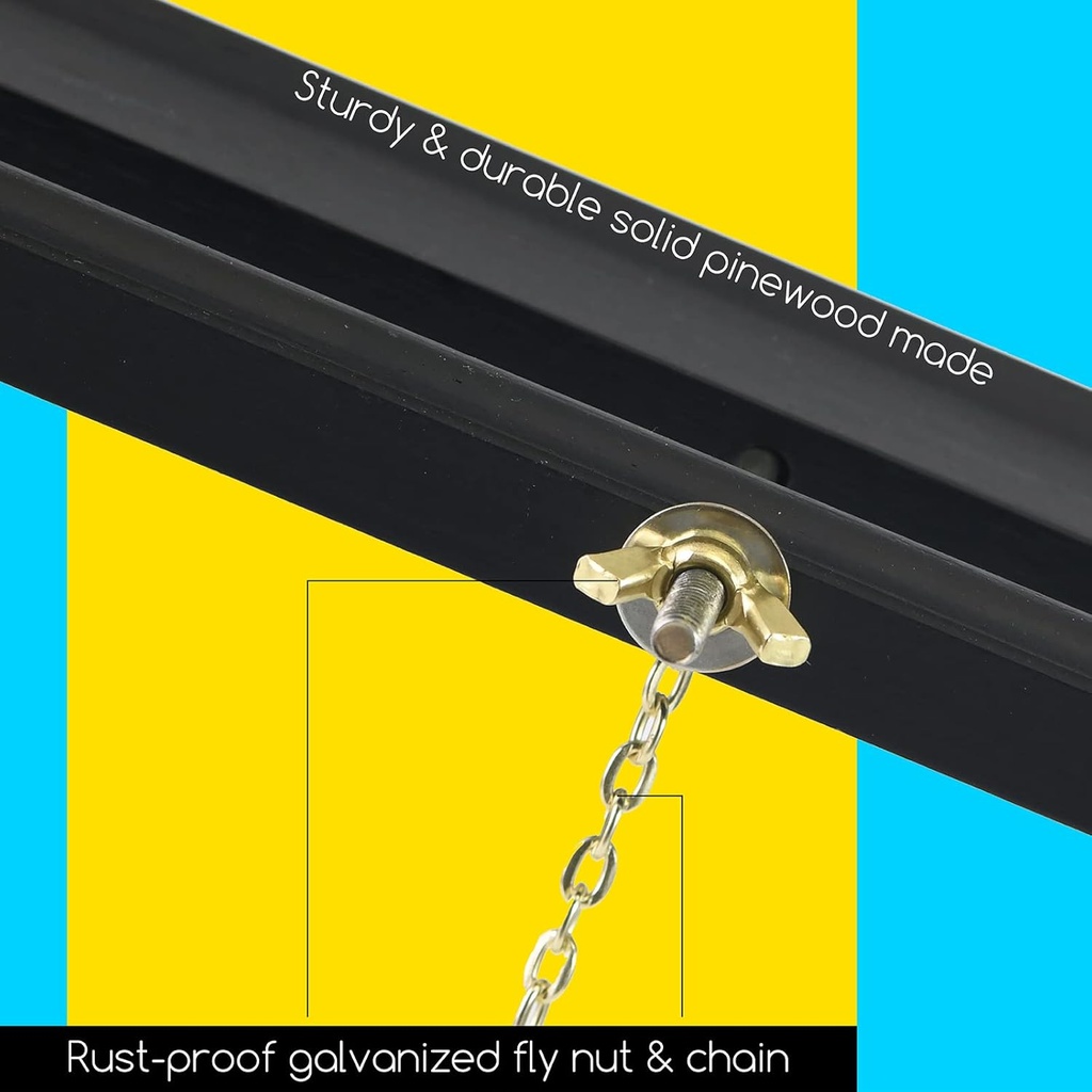 Easel, 64" (162 cm) Display Floor, Black