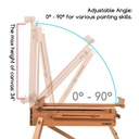 Easel, French Sketchbook easel with wooden palette