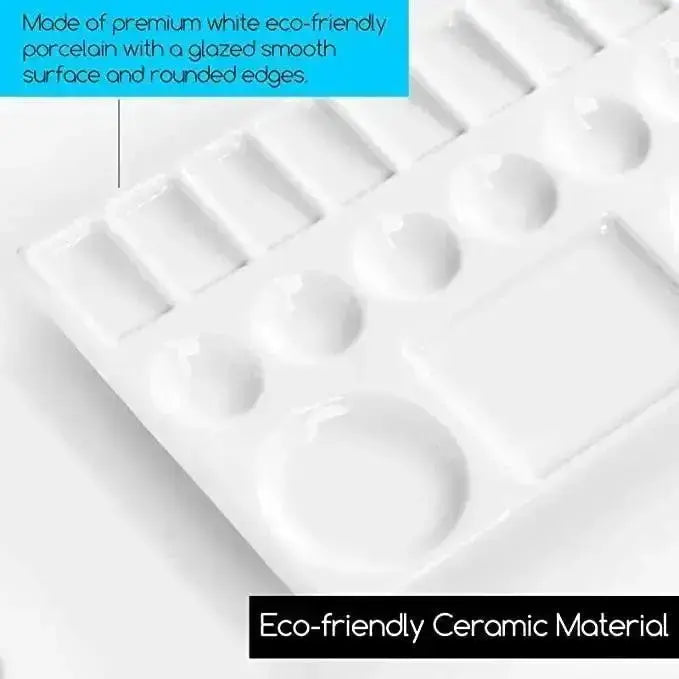 MEEDEN, Palette, 6-1/2-Inch Rectangle Shaped Ceramic