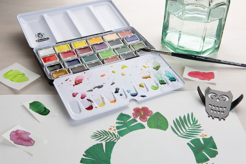 Schmincke, Akademie Aqua, Metal box 24x 1/1pan