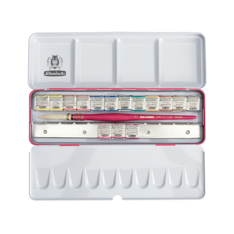 Schmincke, Metal box - "Pretty Pink" Edition