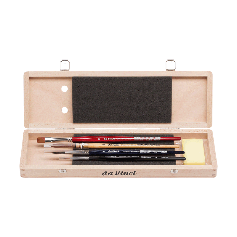 Da Vinci, SET, WC BRUSH SET 2 wooden Box