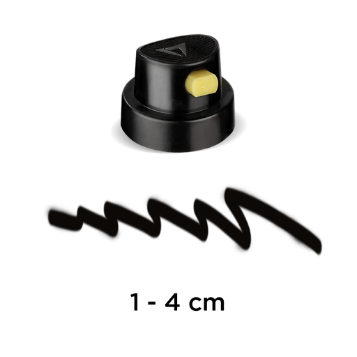 MOLOTOW, CAP, Flat Jet-Black/Yellow