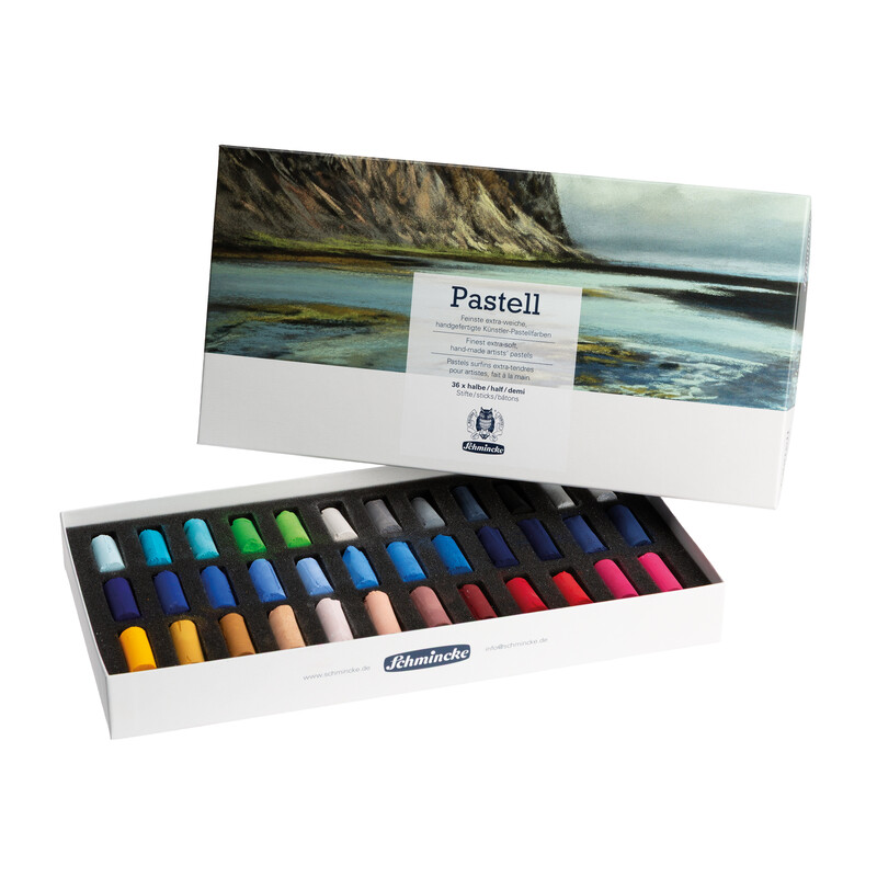 Schmincke, Pastel, Set 36 half sticks