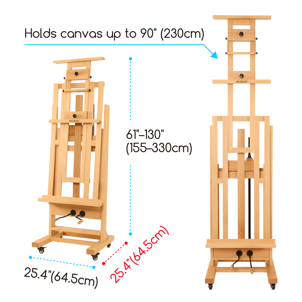 MEEDEN, Easel, Deluxe Studio Heavy Duty Artist Easel