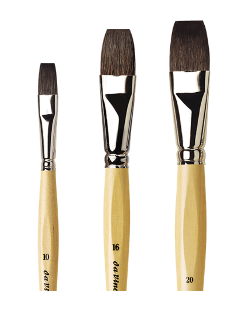 Da Vinci, 991 PETIT GRIS MIX Water colour brush flat