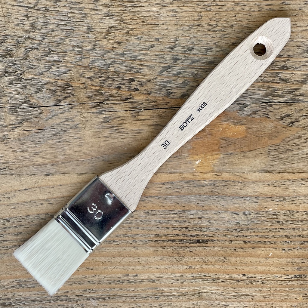 BOTZ, Flat brush, AH, white, 30mm