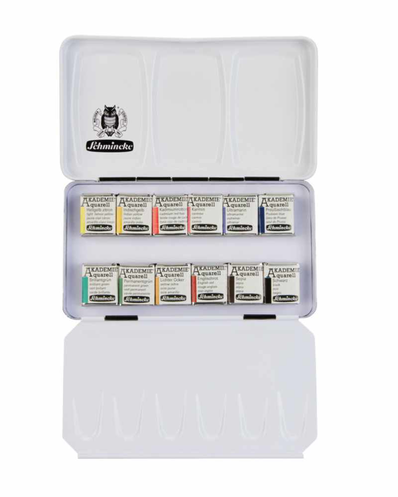 [SM_75112097] Schmincke, Akademie Aqua, Boxes-12x1/2 pans