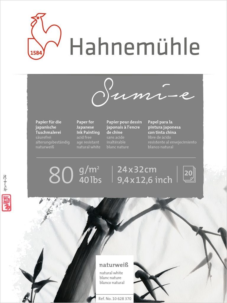 [HM_10627070] Hahnemühle, Sumi-e, Sheets, 80gsm 50x65cm