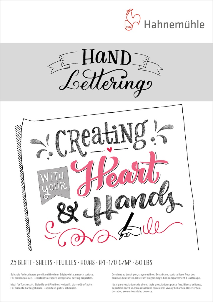 [HM-10628990] Hahnemühle, Hand Lettering, 170 gsm (A5)