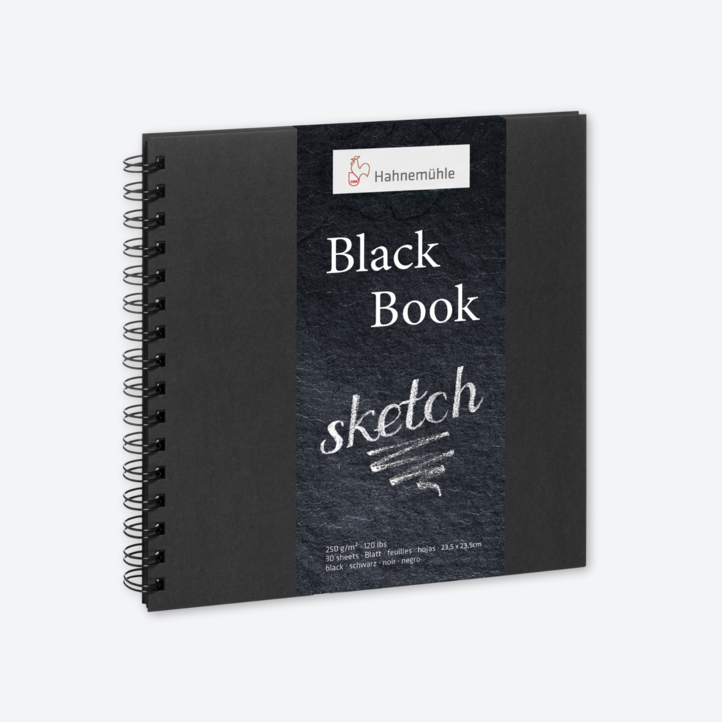 [HM-10628503] Hahnemühle, Black Book,  250 gsm (23.5 x 23.5 cm)