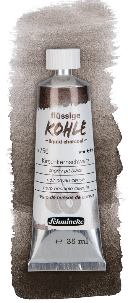 [SM-18756009] Schmincke, Liquid charcoal, 35ml (cherry pit black)