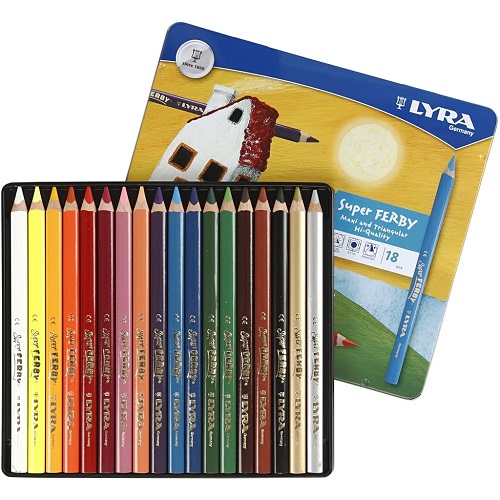[LY-38386] LYRA, Super Ferby 1, colouring pencils, assorted colours 18 pc/ 1 pack