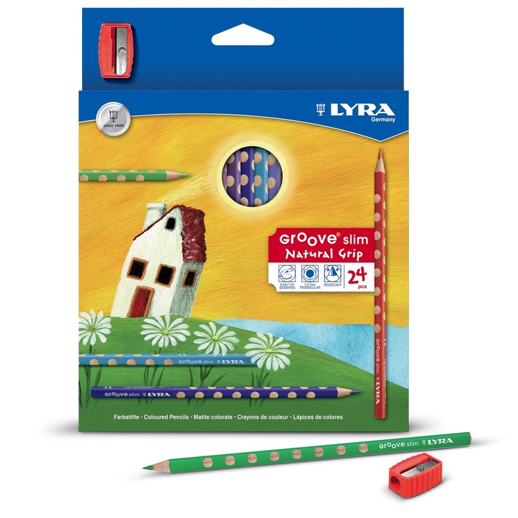 [ly-38506] LYRA, Groove slim, colouring pencils, 24pcs